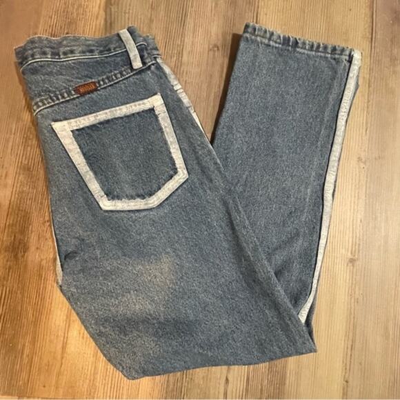 Rustler DIY Painted Straight Leg Jeans - size 30 - Picture 5 of 7